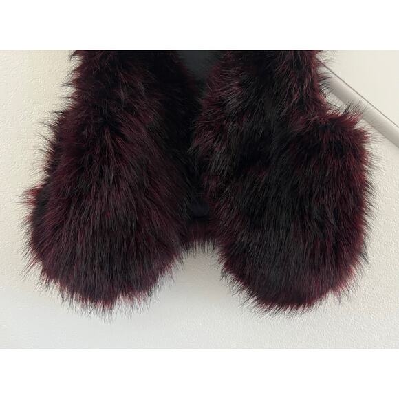 Amare Faux Fur Vest Womens Medium Whimsigoth Winter y2k Fairy Grunge Punk Edgy - Picture 11 of 12